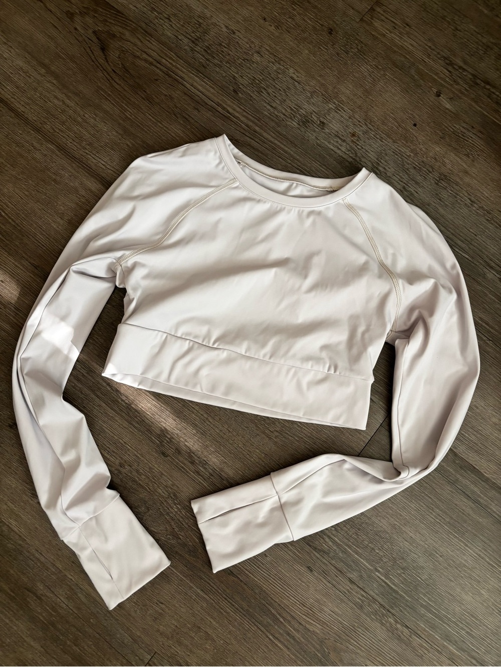 Long sleeve crop workout top (s)